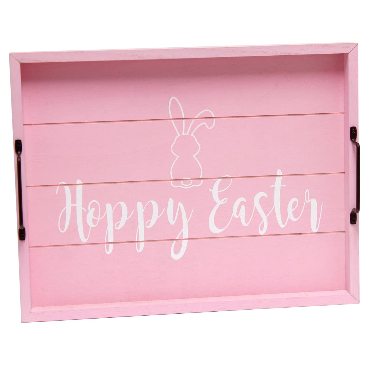 Elegant Designs&#x2122; 15.5&#x22; Hoppy Easter Serving Tray with Handles